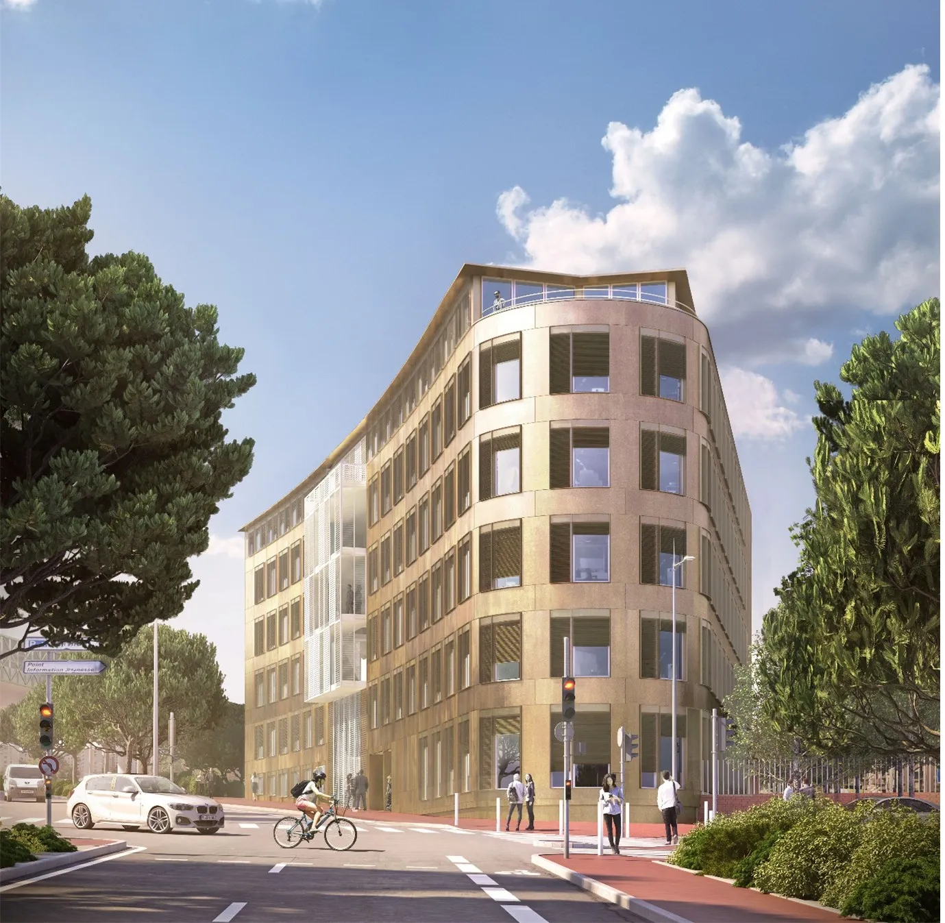 Vue extérieure du bâtiment