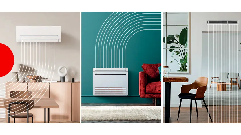 3 unités intérieures ce climatisation ou pac air air