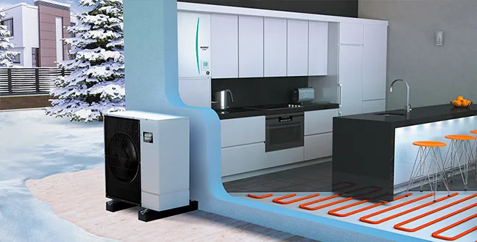 Projet Pompe à chaleur Air Eau Ecodan