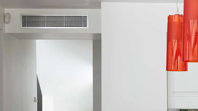 Image qui montre un gainable Mitsubishi Electric dans une maison