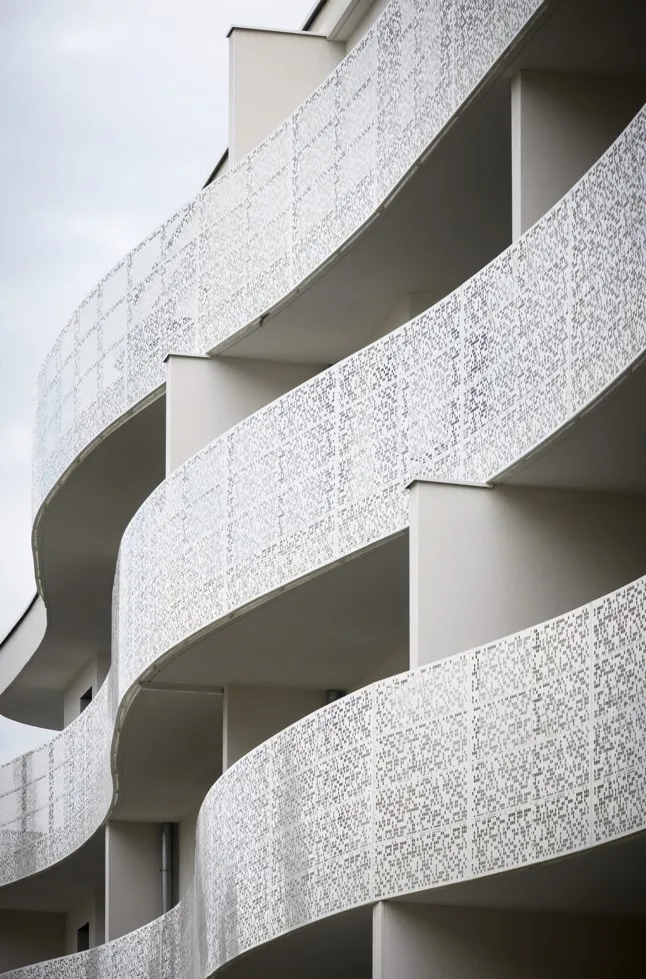 Balcons en forme de vague