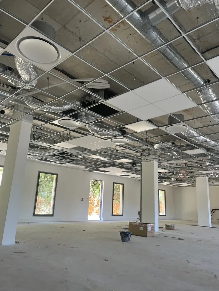 Plafond avant fermeture