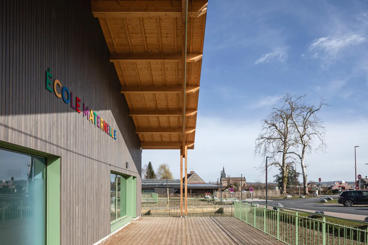 Vue extérieure préau