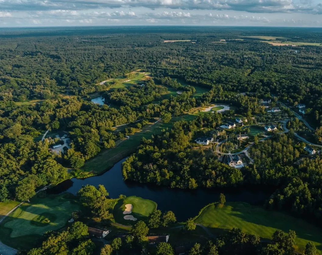 Vue aérienne du domaine