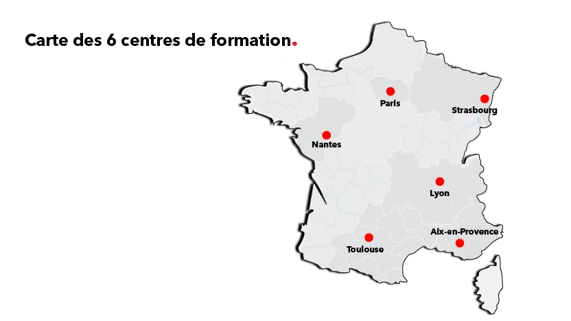 carte des centres de formation 