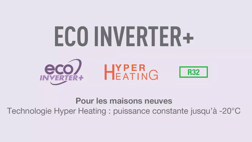 technologie eco inverter de pac air eau mitsubishi