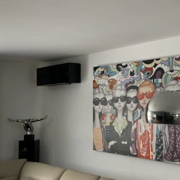 Unité murale Design de luxe noir Unité murale Design de luxe noir
