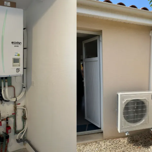 Installation d'une PAC air/eau Hydrobox gamme Eco-Inverter