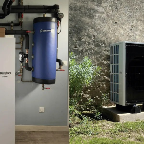 Installation d&#039;une PAC air/eau Hydrobox Duo gamme Zubadan