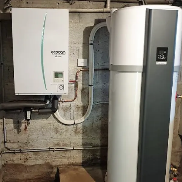 Installation PAC Ecodan gamme SILENCE